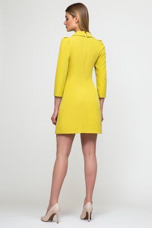 Itelle: Сукня-жакет жовтого кольору з рукавом 3/4 та шнурівкою на спідниці Мілена 51153 - фото 2