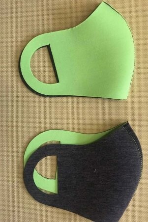 Маска защитная № 4 черный/белый