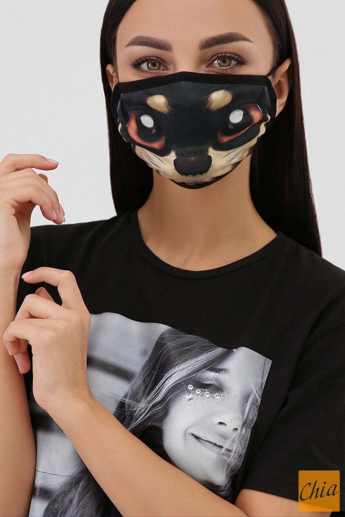 Принт 4 Маска №6-П черный