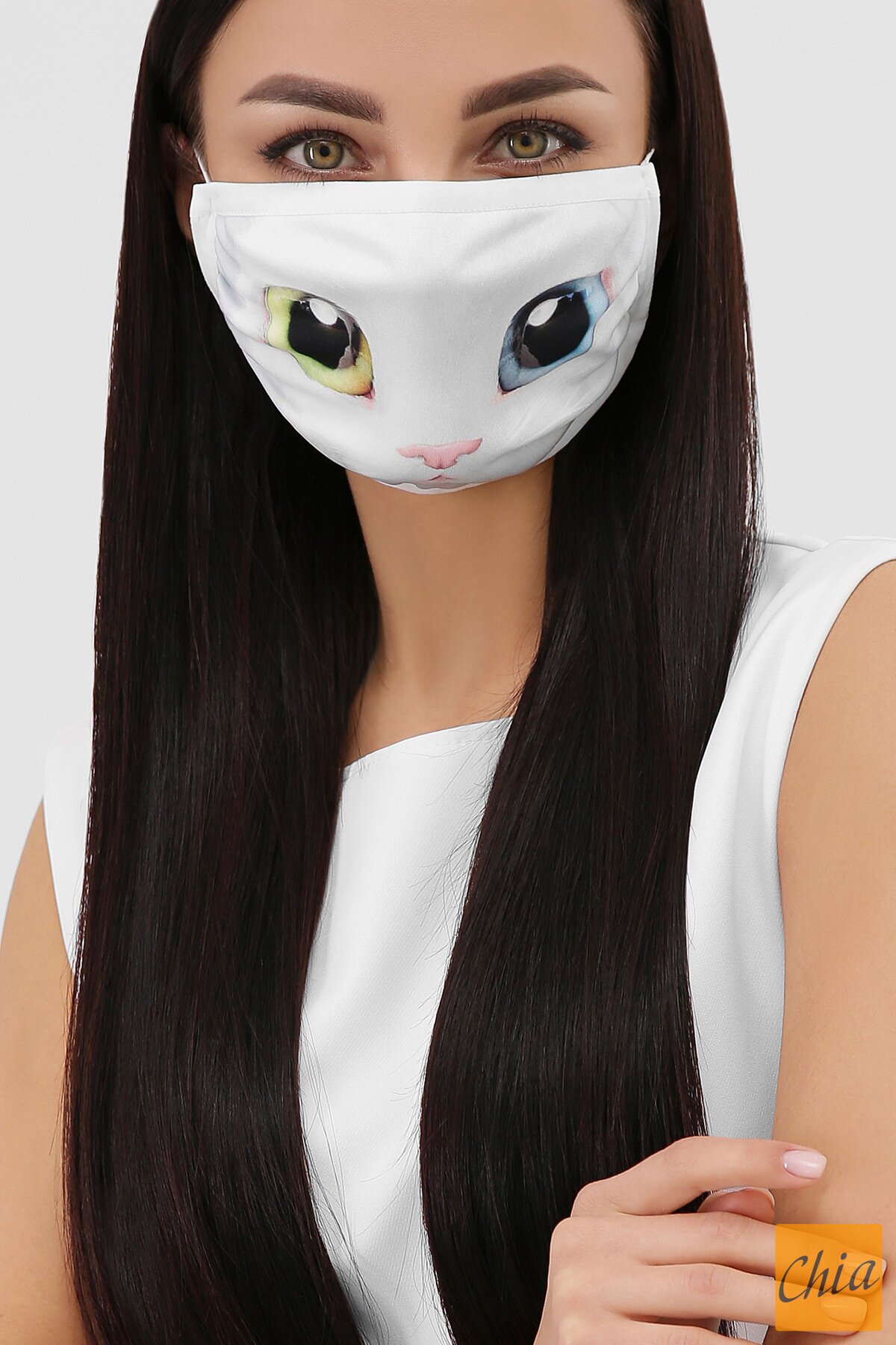 Принт 11 Маска №6-П белый