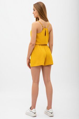 Itelle: Літній жовтий Ромпер з лляної тканини Рина 4548 - фото 2