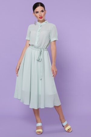 Glem: Платье Изольда-2 к/р оливковый p49652 - фото 1