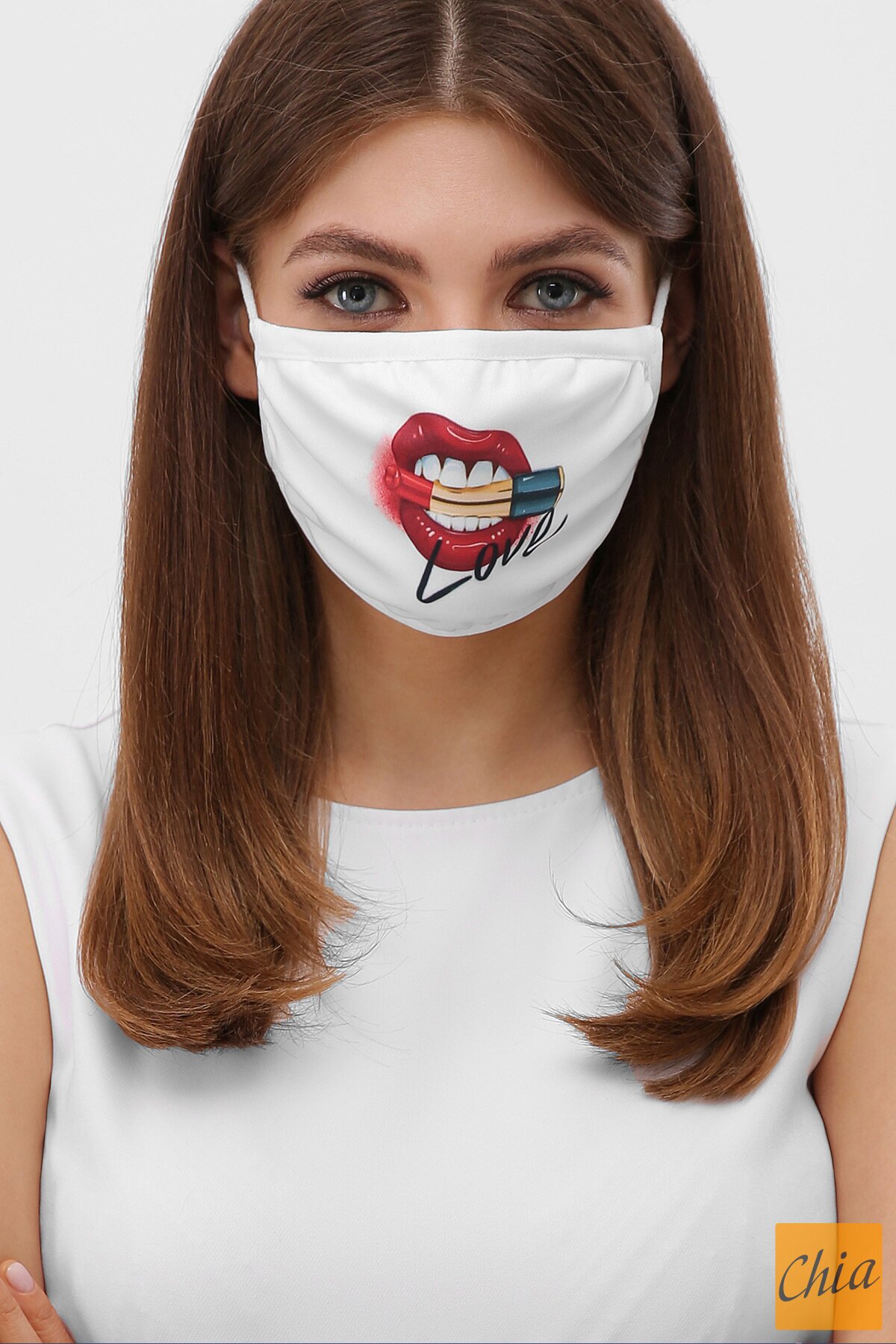 Принт 65 Маска №6-П белый