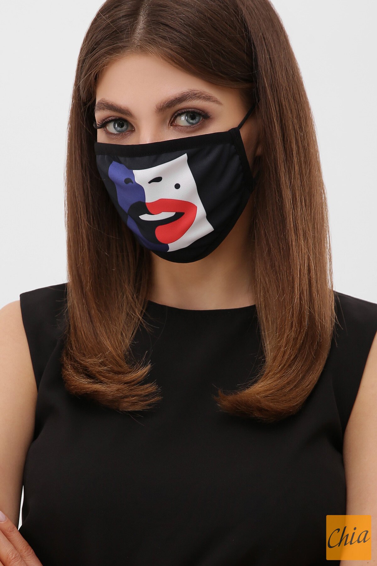 Принт 61 Маска №6-П черный