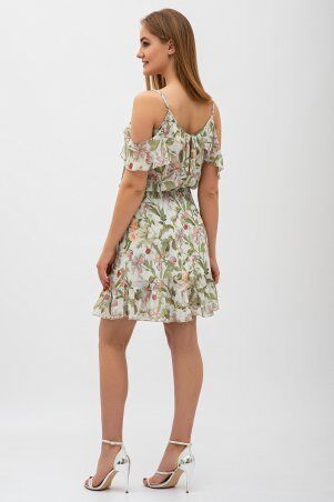 Itelle: Шифонова сукня в квітковий принт з воланами Мілана 51160 - фото 2
