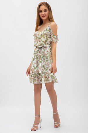 Itelle: Шифонова сукня в квітковий принт з воланами Мілана 51160 - фото 3