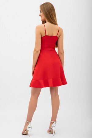 Itelle: Сукня на запах червоного кольору з воланами Ерміна 51165 - фото 2