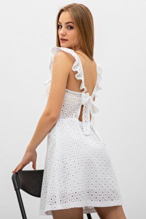 Itelle: Сукня з прошви білого кольору з відкритою спинкою Юліанна 51166 - фото 2