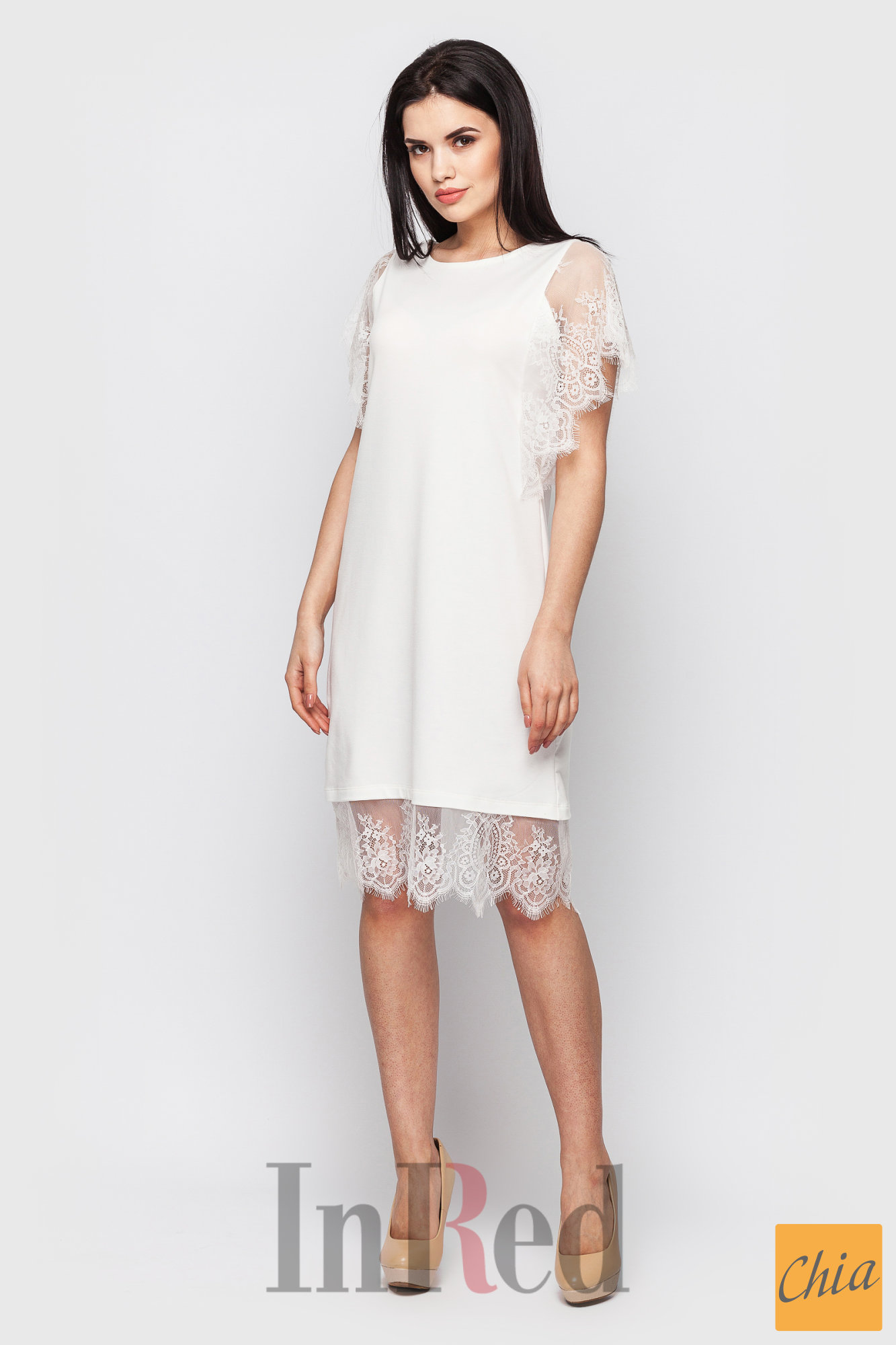 Платье "LAMODE" молочное