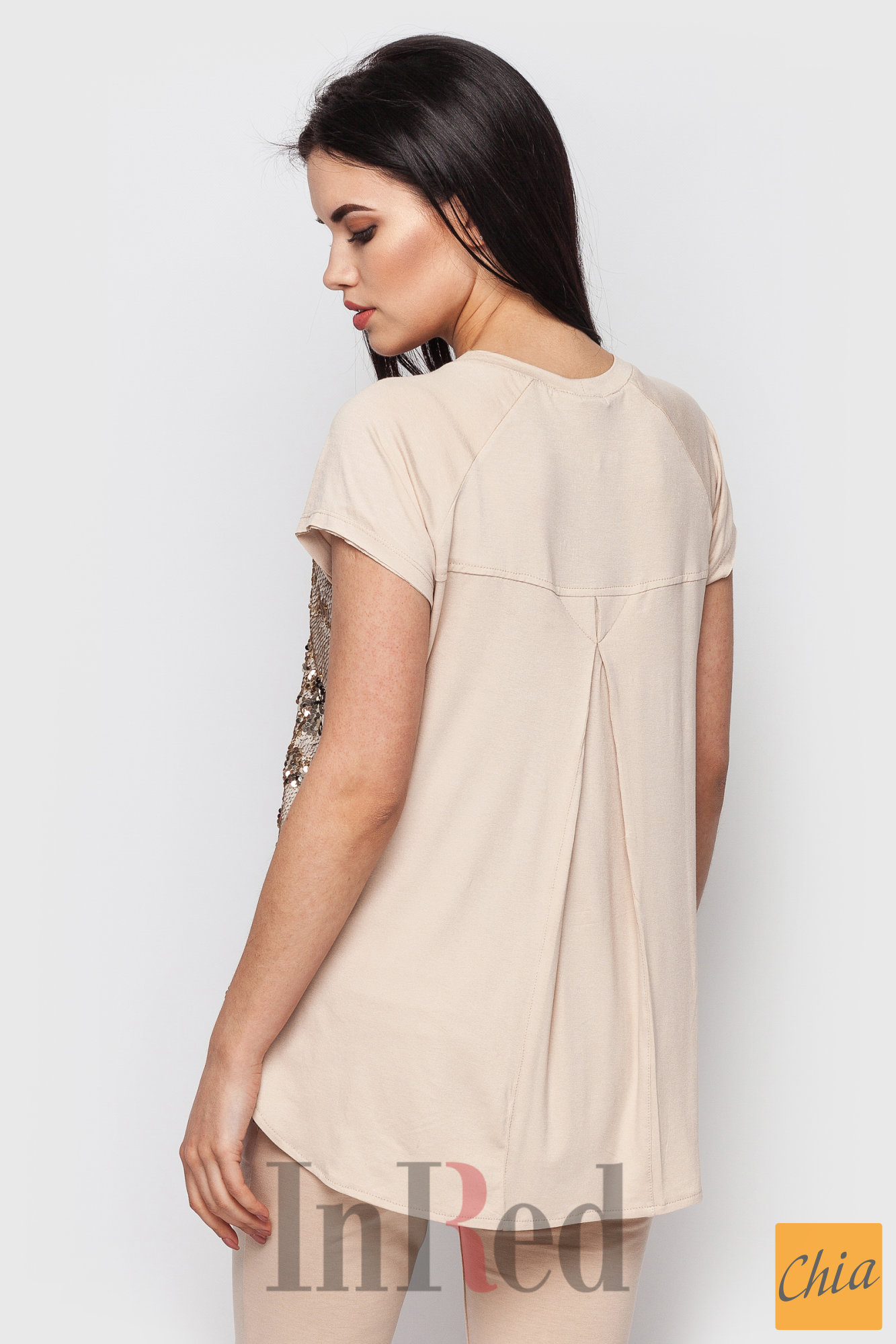 Футболка "VOUGE" бежевая