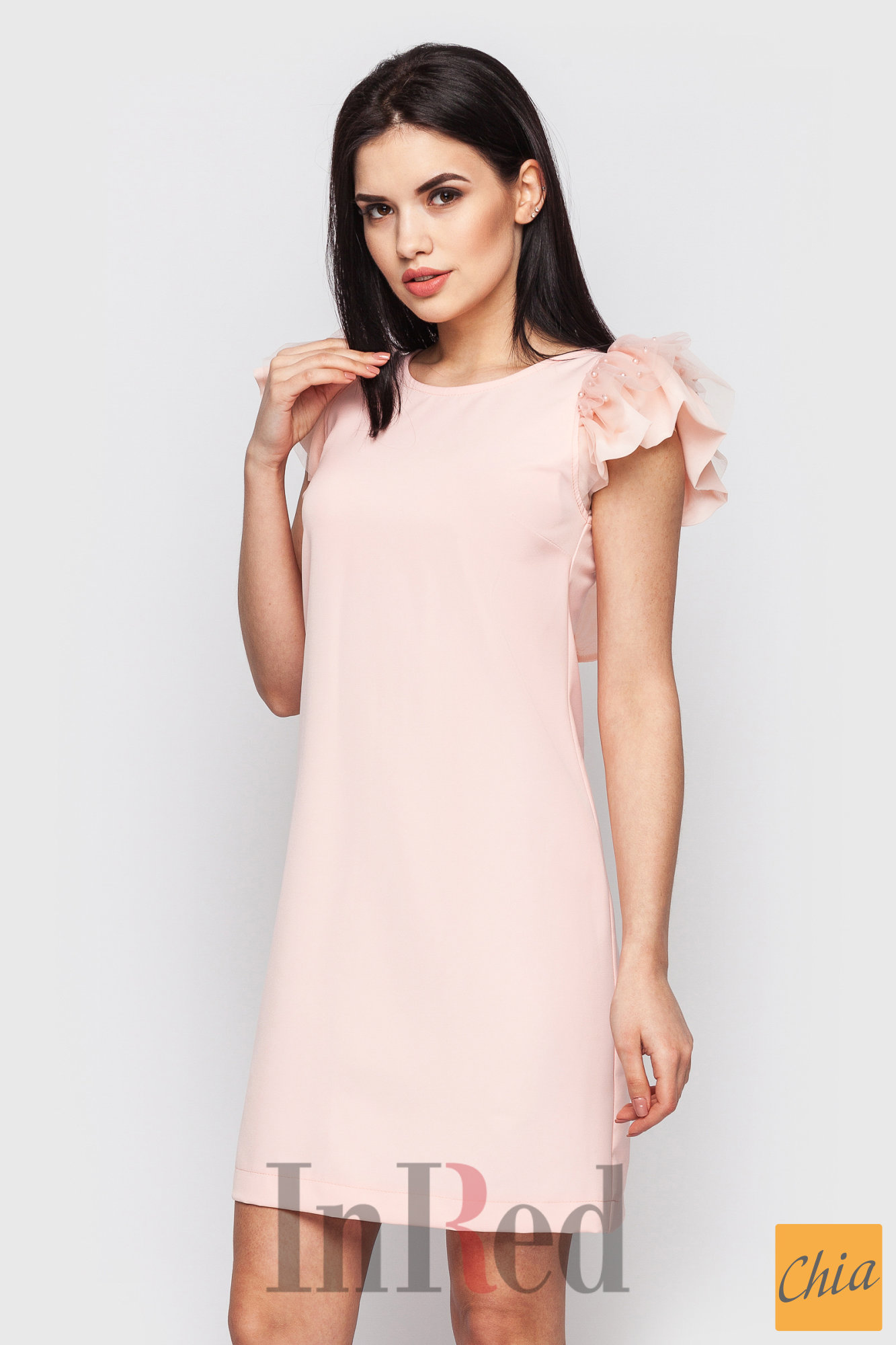 Платье "KRISTINA" персиковое