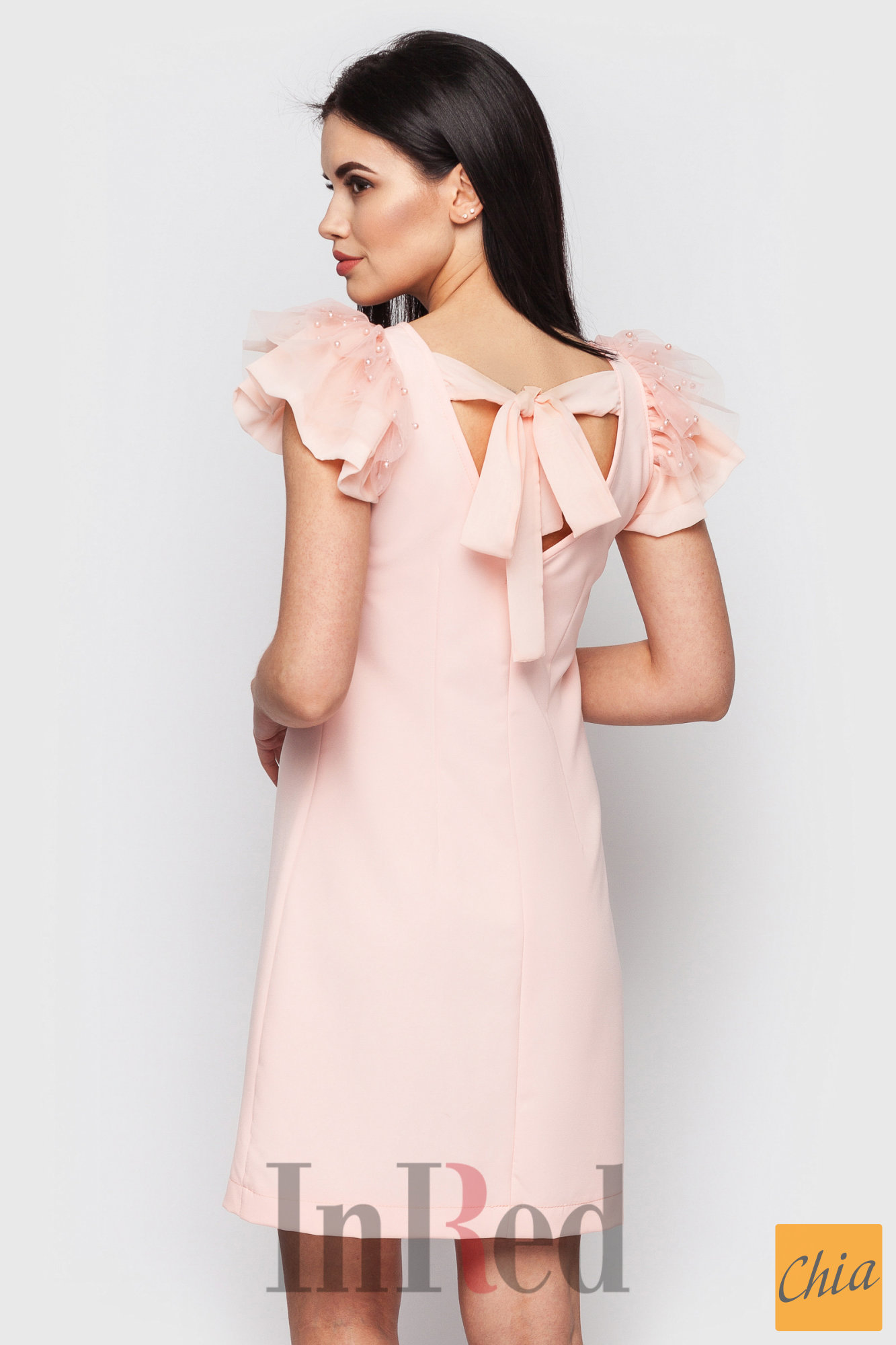 Платье "KRISTINA" персиковое