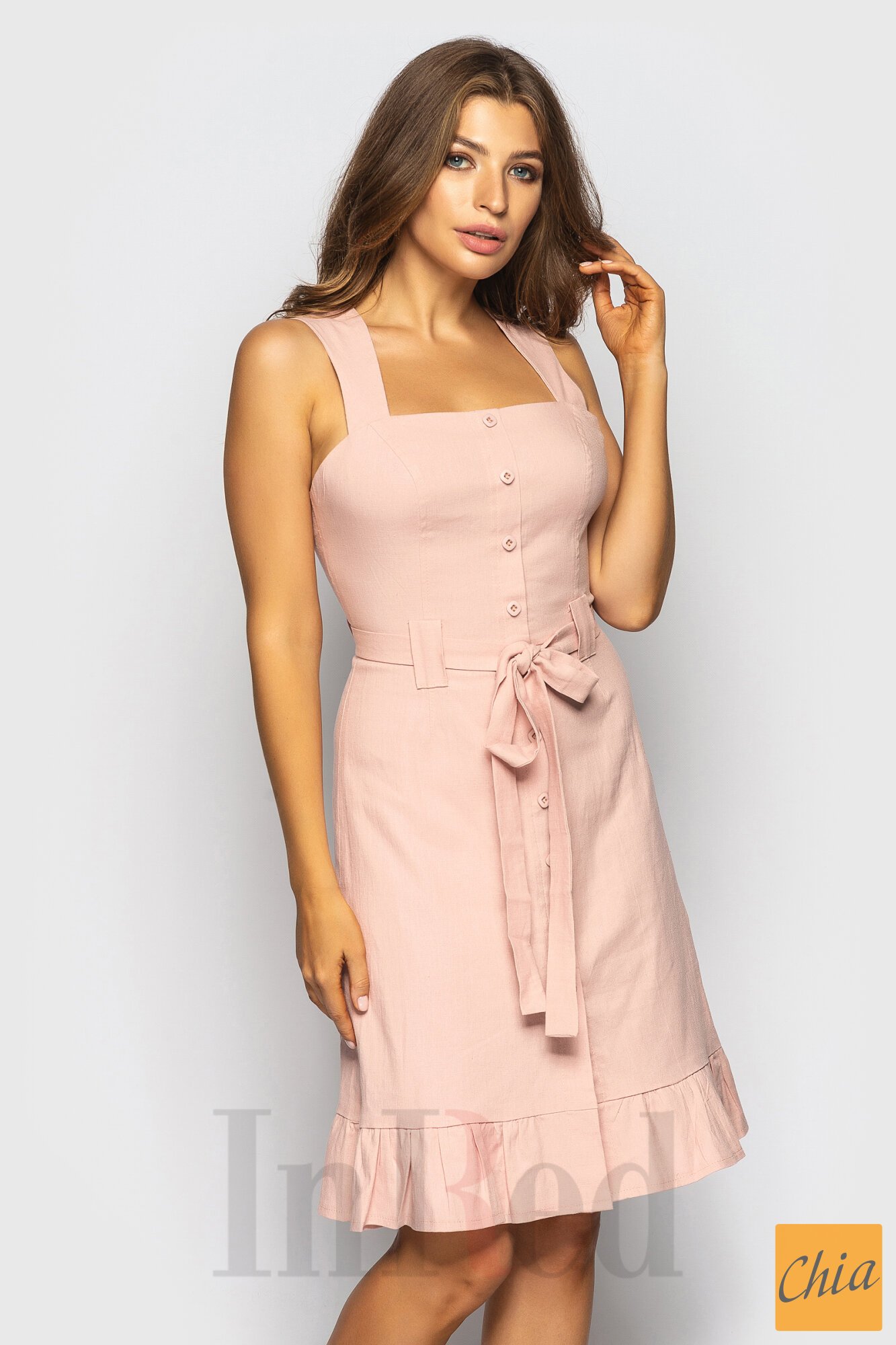 Платье "LANA" персиковое