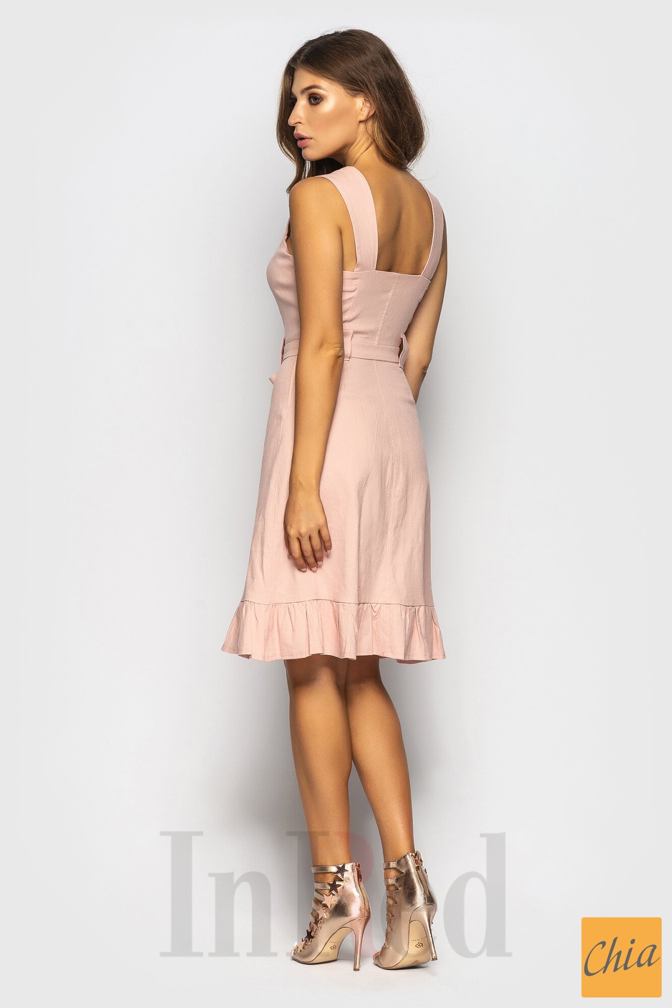 Платье "LANA" персиковое