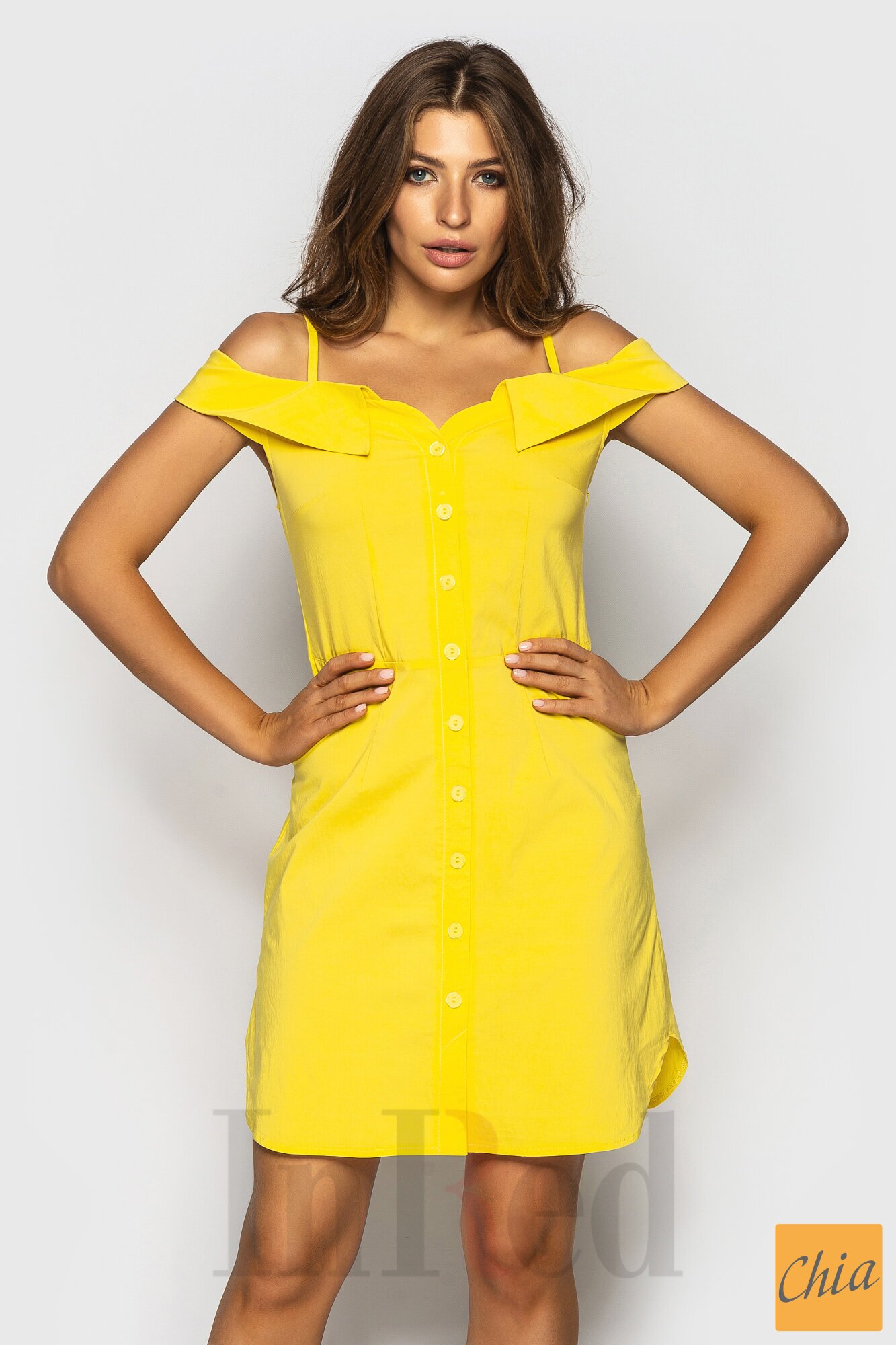 Платье "JLо" желтое