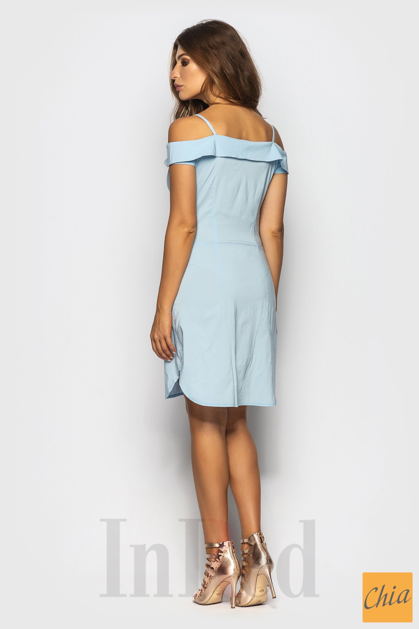 Платье "JLо" голубое