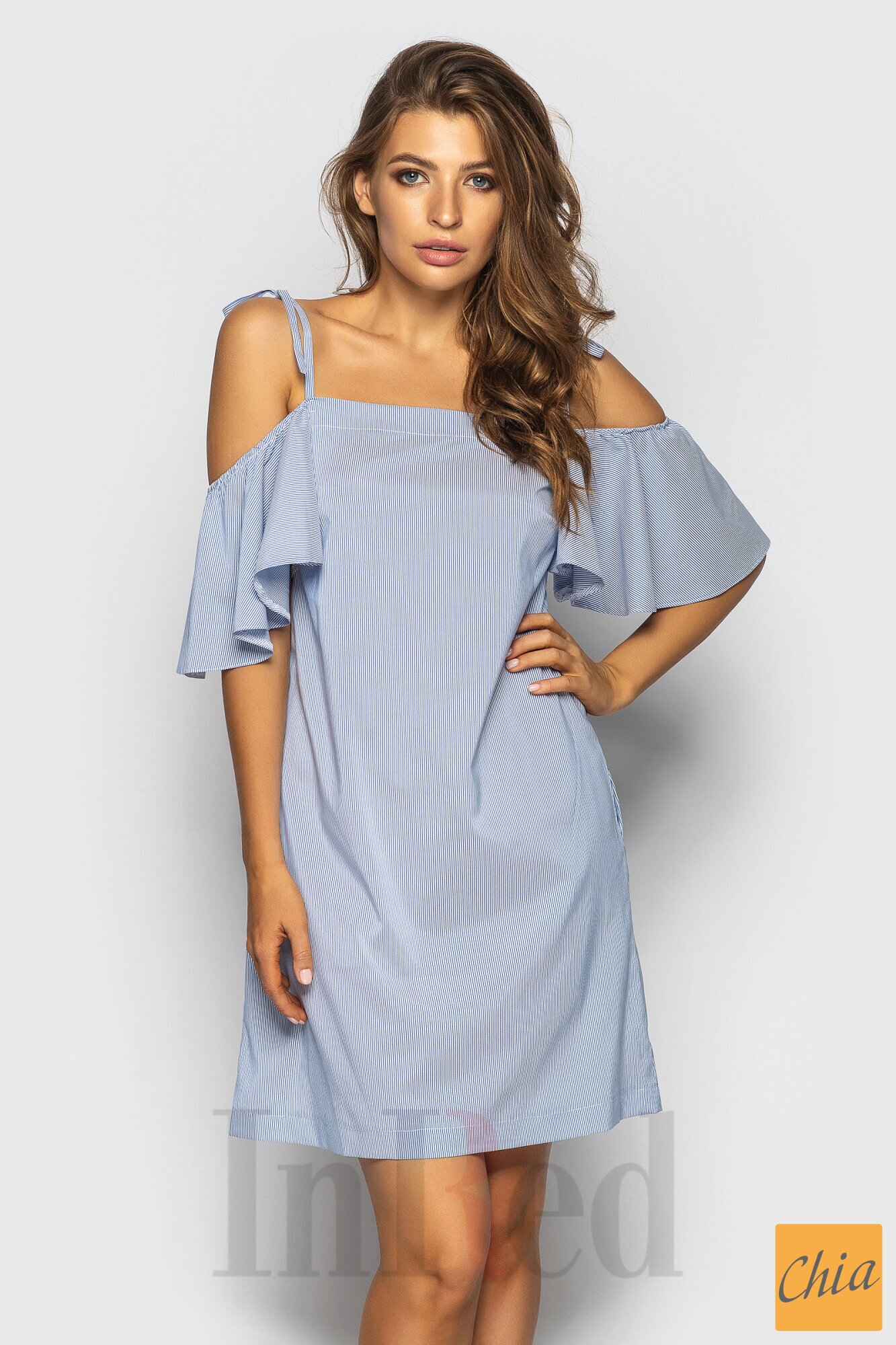 Платье "HELENA" голубое