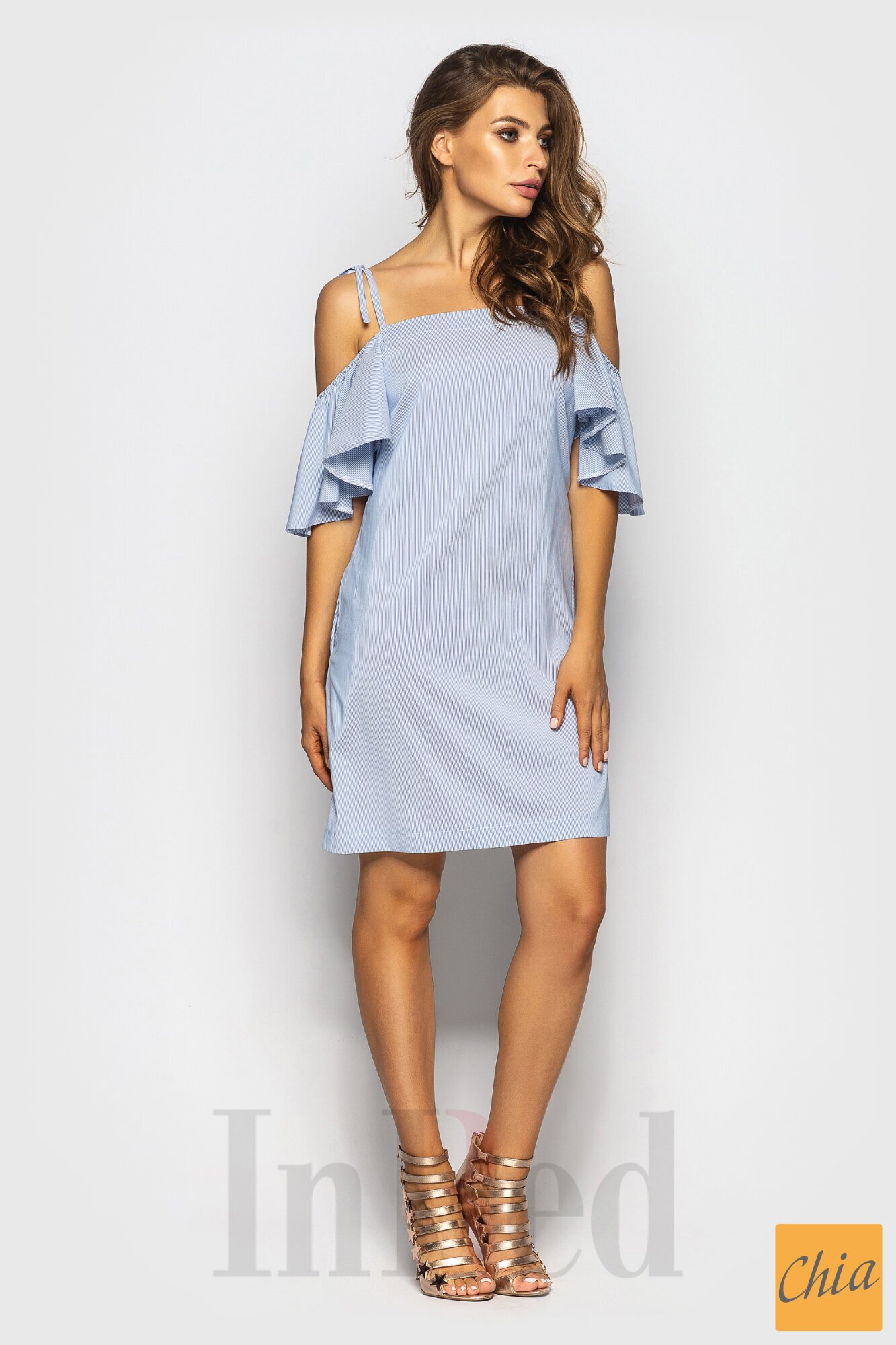 Платье "HELENA" голубое