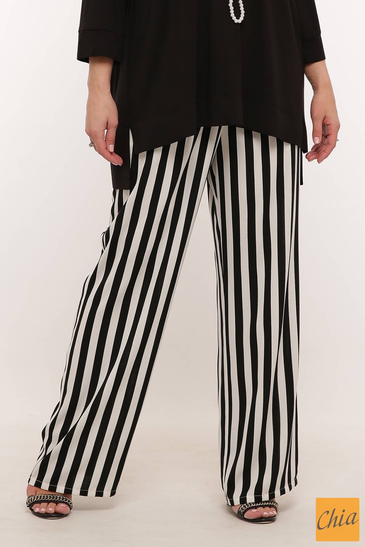 Широкие брюки в полоску