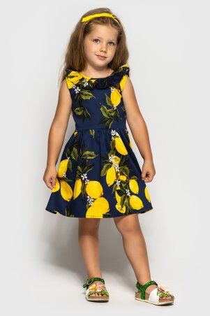 Larionoff: Платье Milana Темно-синий лимон 001346 - фото 1