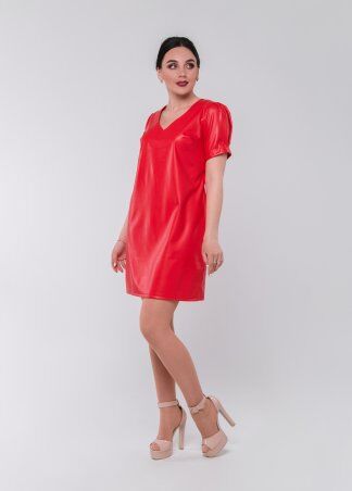 Alpama: Платье Кожа SO-78189-RED - фото 1
