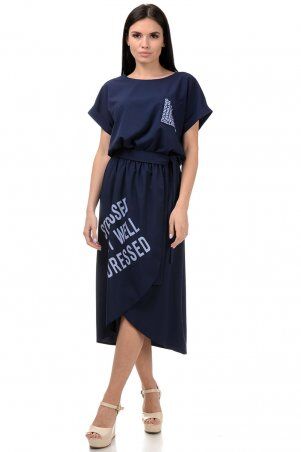 A.G.: Платье «Гилда» 407 т.синий - фото 1