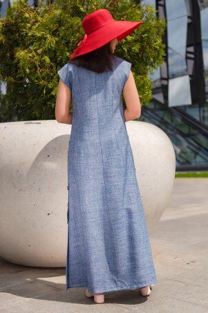 First Land Fashion: Платье Фиеста синее(джинс) ФПФ 3093 - фото 4