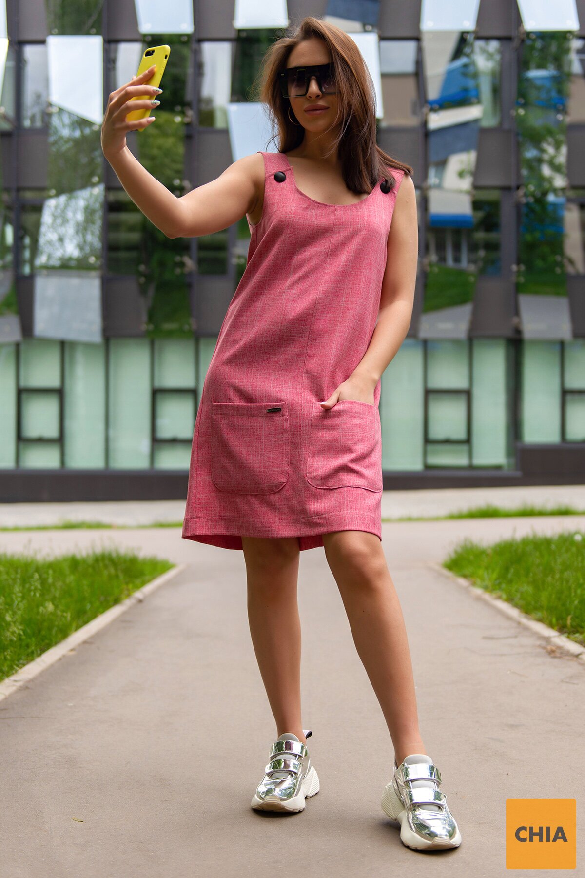 Сарафан Сандра розовый