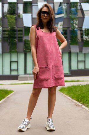 First Land Fashion: Сарафан Сандра розовый ФСС 3086 - фото 1
