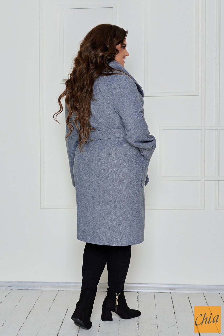 Пальто женское кашемировое большого размера