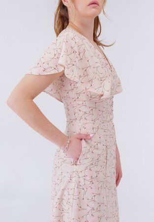 Bessa: Платье миди с воротником-пелериной на кнопках 1420 - фото 2