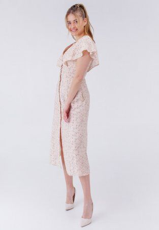 Bessa: Платье миди с воротником-пелериной на кнопках 1420 - фото 4