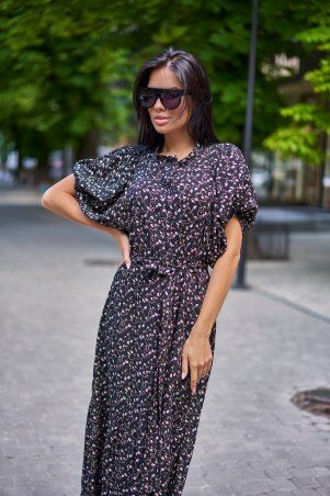 Jadone Fashion: Платье Нотти черный - фото 1