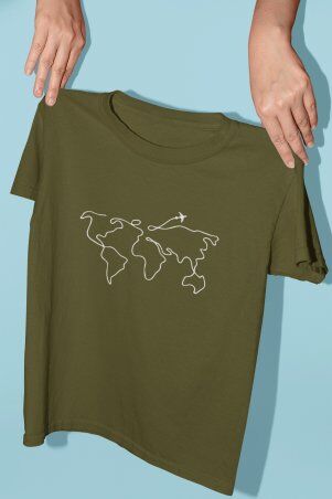 Oldisen: Женская футболка "Карта-2" WTK-011 - фото 2