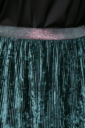 Tatiana: Нарядная юбка из велюра MIKAEL бирюзовая - фото 4