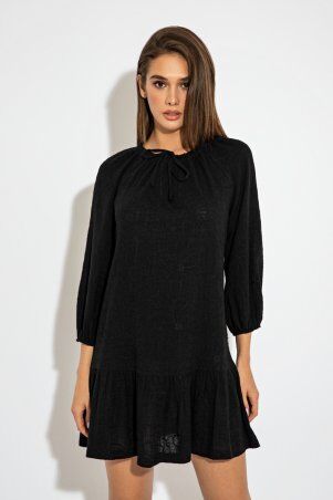 Itelle: Сукня чорного кольору з вишитого батиста Ліара 51184 - фото 1