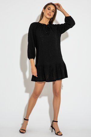 Itelle: Сукня чорного кольору з вишитого батиста Ліара 51184 - фото 3