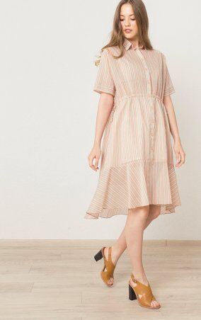 MR520: Платье с воланом MR 229 2514 0520 Peach - фото 4