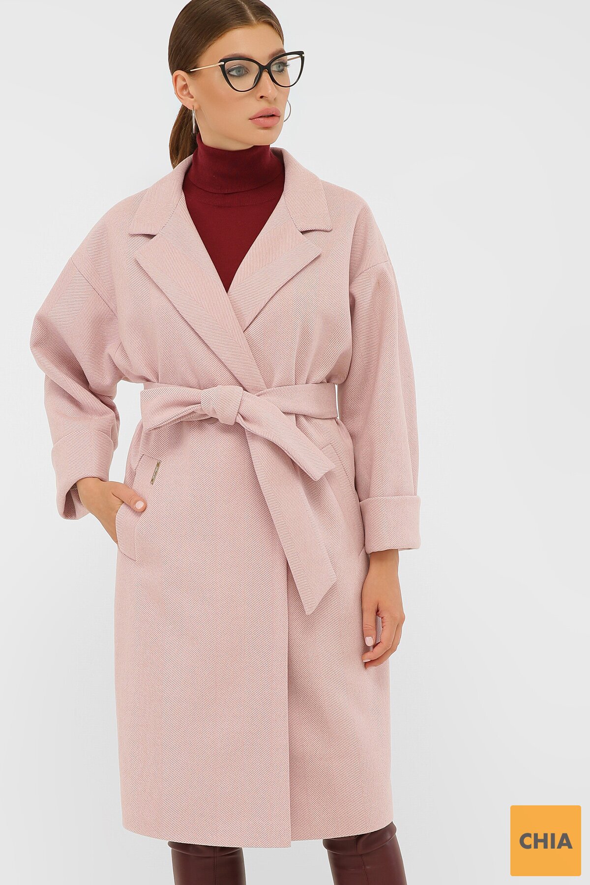 Пальто П-300-100 2331-пудра