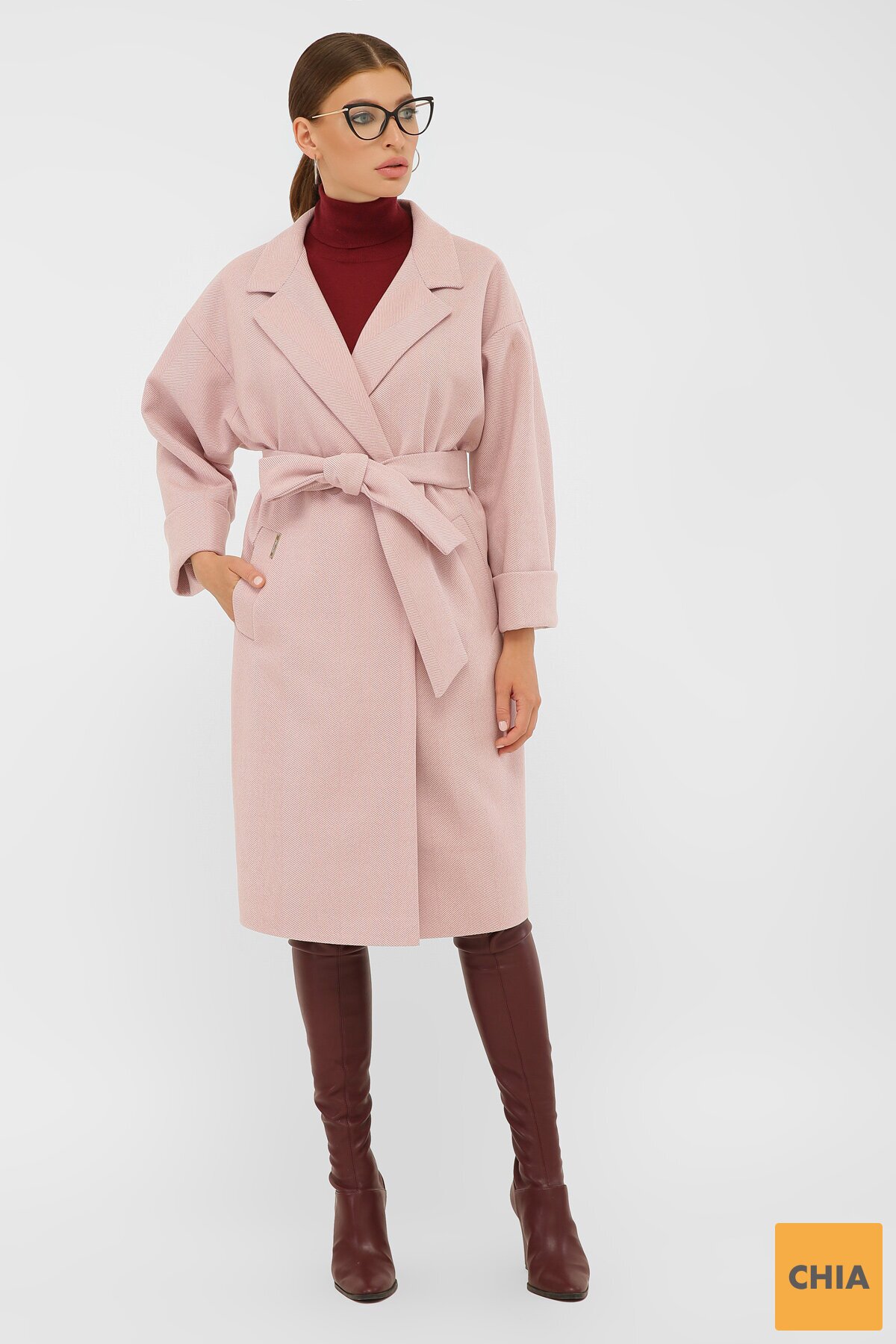 Пальто П-300-100 2331-пудра