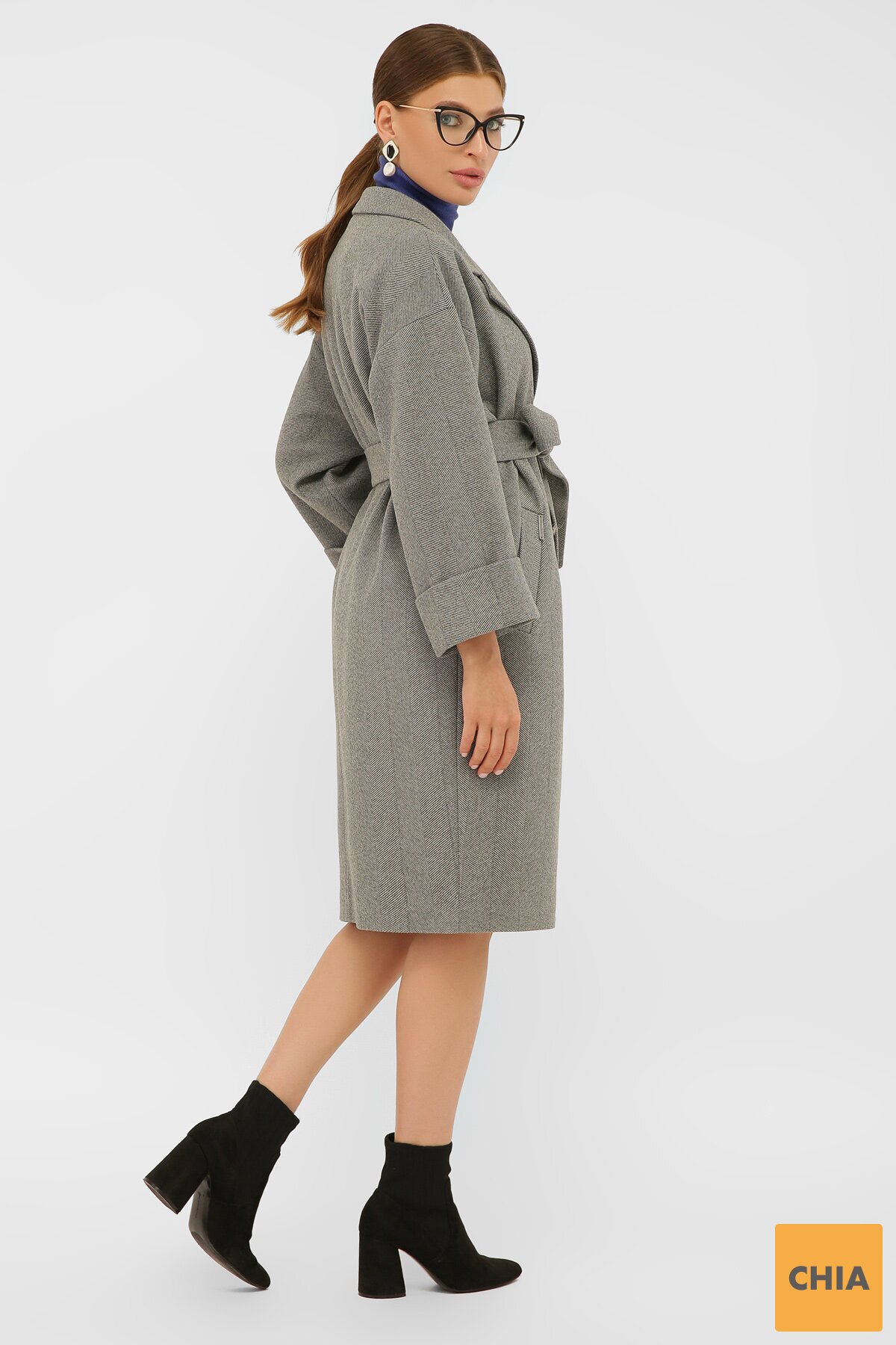 Пальто П-300-100 2325-серый