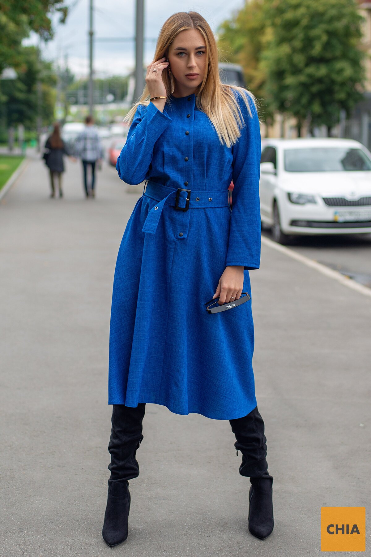 Платье Плутос электрик