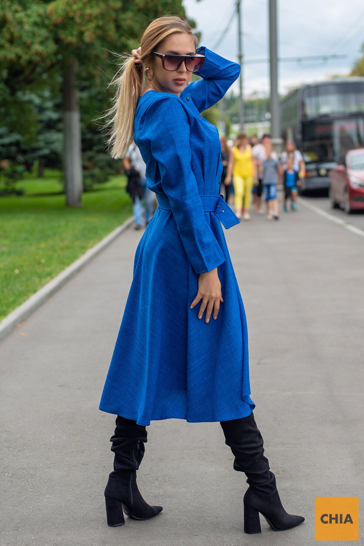 Платье Плутос электрик