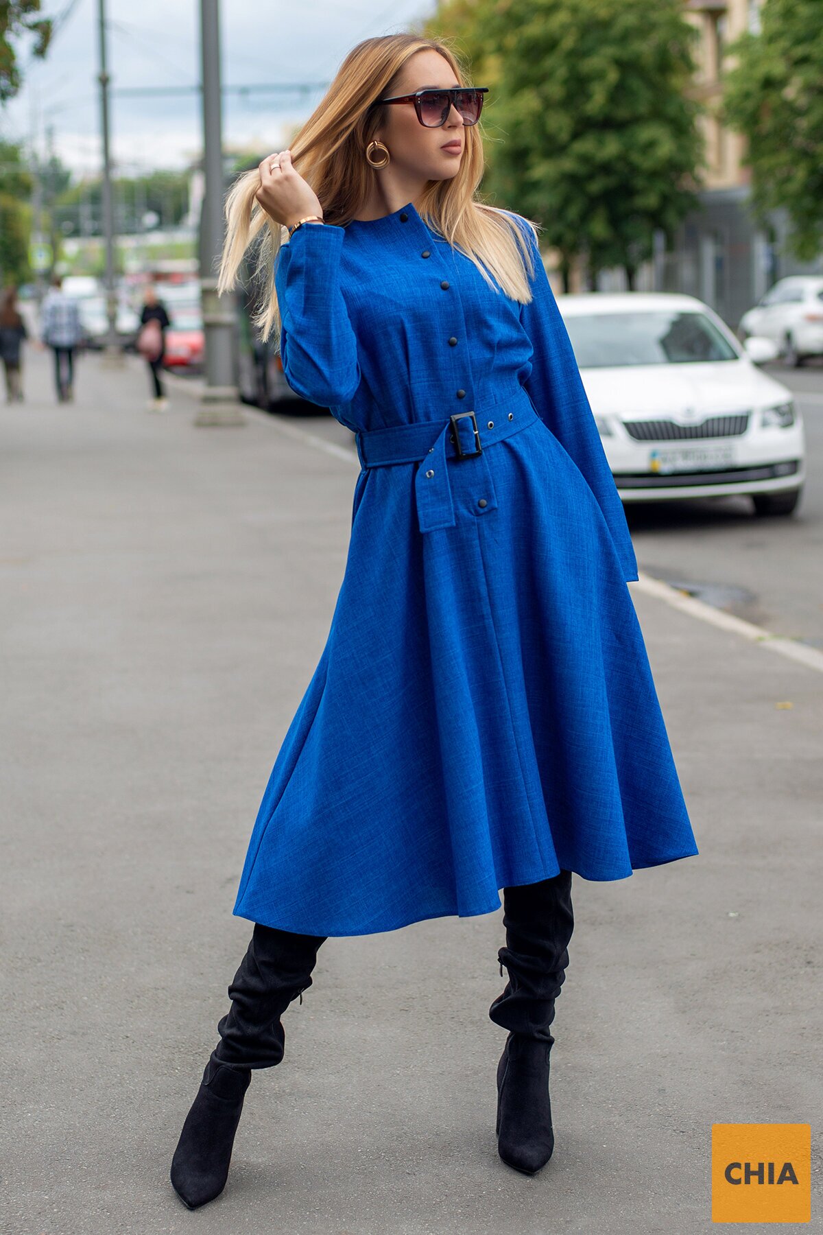 Платье Плутос электрик