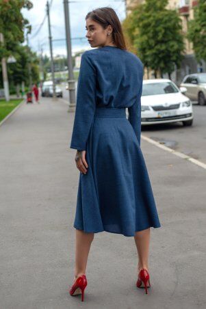 First Land Fashion: Платье Плутос темно-синее ХПП 3215 - фото 2
