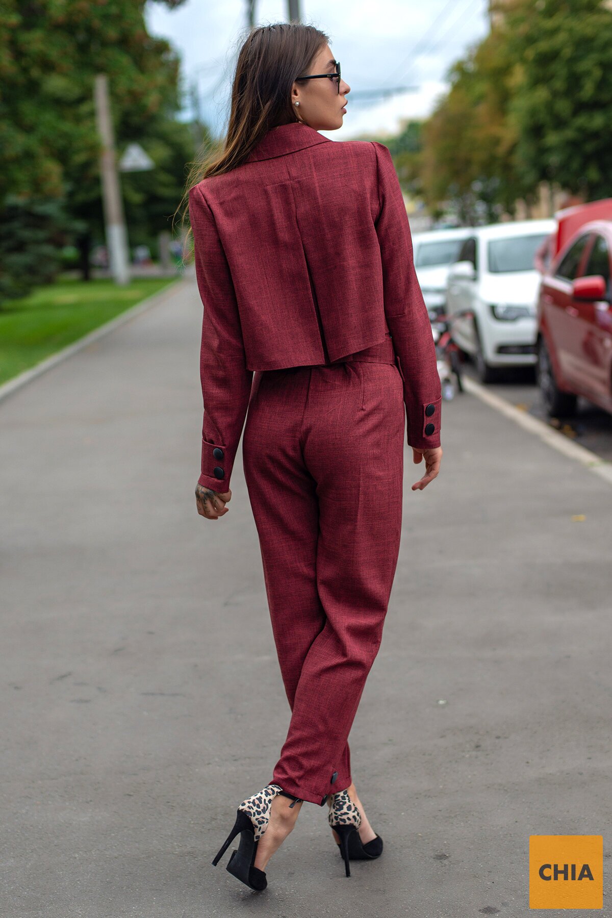 Костюм Парламент бордовый