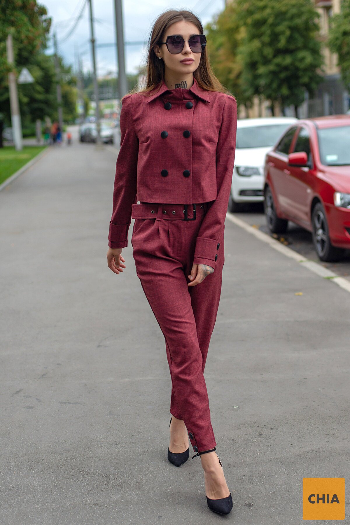 Костюм Парламент бордовый