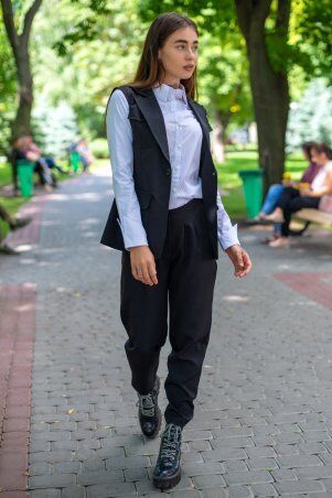 First Land Fashion: Костюм Майями-1 черный ХКМ 3185 - фото 1