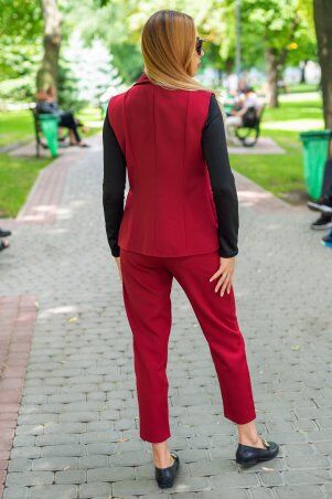 First Land Fashion: Костюм Майями-1 бордовый ХКМ 3182 - фото 2