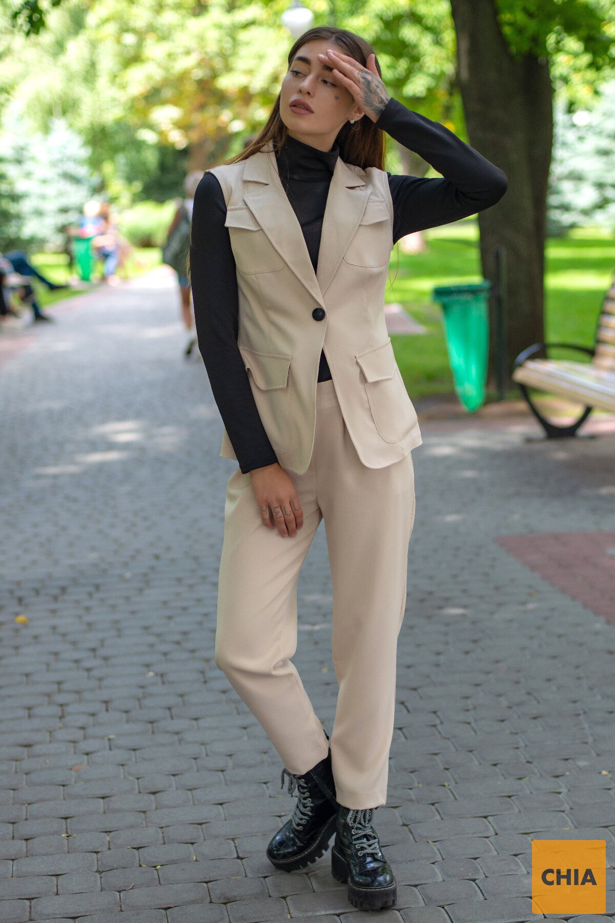 Костюм Майями-1 бежевый